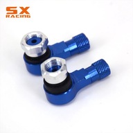 Motorcycle CNC Universal Orange 2PCS Rim Wheel Valve Stems Tire Tyre Cap