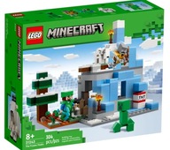 KLOCKI LEGO MINECRAFT 21243 Ośnieżone szczyty 304 elementy figurki