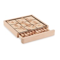 Drevená hra Sudoku | 99 Očíslovaných Doštičiek | Hádanky a Riešenia