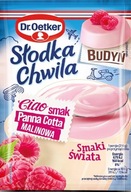 DR OETKER Słodka chwila Smaki świata BUDYŃ PANNA COTTA MALINOWA 43g