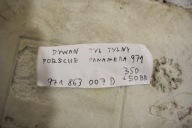 carpet rear part rear PORSCHE PANAMERA 971 1