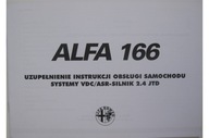ALFA ROMEO 166 instrukcja uzupełnienie Alfa 166 PL