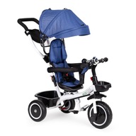 Rower rowerek trójkołowy wózek obracane siedzisko 360* Niebieski dla dzieci