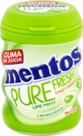 Mentos Pure Fresh Lime Mint Guma bez cukru 60 g