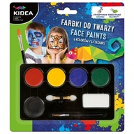 Kidea, Farbki do malowania twarzy, 6 kolorów