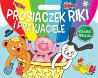 Prosiaczek Riki i przyjaciele. Koloruj, naklejaj