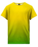 Dr.Crow Detské tričko T-Shirt Ombre Yellow Green 104 (2-3 Y)