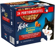 Mokra karma dla kota Felix w galaretce, mix smaków mięsnych 24 x 85g