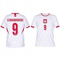 LEWANDOWSKI POLSKA EURO KOSZULKA SPORTOWA ROZMIAR 160 ( S )