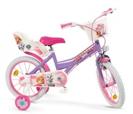 Rower dziecięcy Psi Patrol 16" Fiolet, TOIMSA rowerek dla dziewczynki