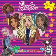 Barbie Książka z puzzlami 5 układanek