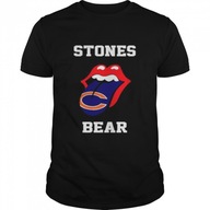 The Rolling Stones Chicago Bears lips Koszulka Unisex cotton T-Shirt