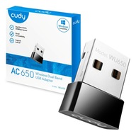 Adapter Karta Sieciowa zewnętrzna USB Cudy WU650 Wi-Fi 5 2.4/5 GHz 650 Mbs