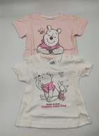 Bluzeczka T-shirt Disney 2szt. 74/80 Kubuś