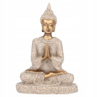 ARANY SZOBOR MEDITÁLÓ BUDDHA HÁZ DEKORÁCIÓ NAPPALI ZEN BOHO 8CM