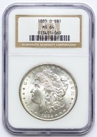 USA, 1 dolar 1885 O, Morgan Dollar, NGC MS64