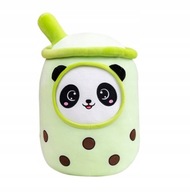 MASKOTKA PLUSZAK BUBBLE TEA PANDA ZIELONA DUŻY KUBEK 50 cm