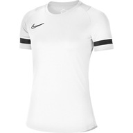 Dámske tréningové tričko krátky rukáv Nike Academy 21 biela veľ. M