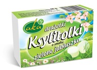 Ksylitolki drażetki pudrowe zielone jabłuszko 40g b/c AKA