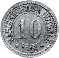+ Marienwerder - Kwidzyn - 10 Pfennig 1918 żelazo