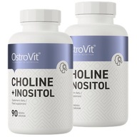 OstroVit Cholín 300 mg + Inozitol 300 mg 90 tabliet (Vitamín B4 + B8)