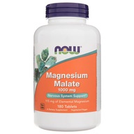 Now Foods Magnesium Malate Magnézium malát 1000 mg Nervový systém 180 tabliet.