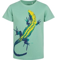 T-shirt chłopięcy Koszulka dziecięca Bawełna 110 Zielony z Jaszczurką Endo
