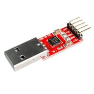 Konwerter USB RS232/TTL/UART wyjście 3,3V/5V CP2102 Arduino