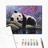 Zwierzęta, ptaki i ryby Obraz Malowanie Po Numerach Słodki sen pandy