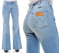 WRANGLER spodnie HIGH jeans RETRO FLARE W24 L32