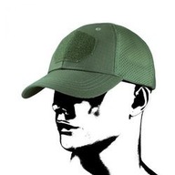 Šiltovka Camo Military Gear taktická so šiltom Baseball Mesh zelená