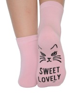 Ponožky 28-31 mačky protišmykové bavlnené