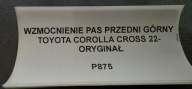 bar, wall front upper TOYOTA COROLLA CROSS 22- original