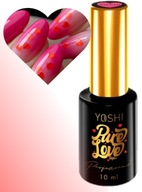 YOSHI Top No Wipe srdiečka červený top s ozdobami Pure Love 10 ml