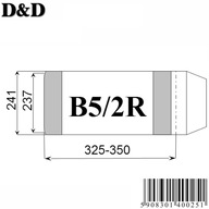 OKŁADKA na KSIĄŻKĘ B5/2R zestaw 25 SZTUK Transparentnych Etui D&D TRWAŁE