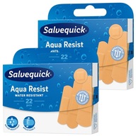 2x SALVEQUICK plastry Aqua Resist WODOODPORNE mix rozmiar ODDYCHAJĄCE 22szt