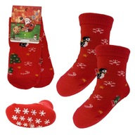 Ponožky detské vianočné protišmykové ABS