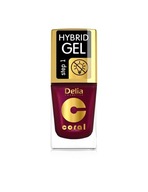 Delia Cosmetics Coral Hybrid Gel Smalt na nechty č. 61 Perlová malina 1