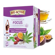 BIG ACTIVE herbata ZIELONA funkcjonalna KONCENTRACJA FOCUS 20 KOPERT