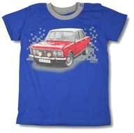 T-SHIRT koszulka PRL DUŻY FIAT 128 dziecięcy