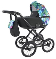 KLASYCZNY Wózek Dziecięcy Cavo Premium Retro 3w1 Wielofunkcyjny Głęboki