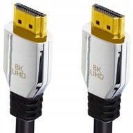 Kabel HDMI 2.1 8K 240Hz PRZEWÓD ULTRA HIGH SPEED DO MONITORA TV FHD 3m