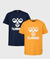 HUMMEL T-SHIRT DZIECIĘCY Z LOGO 2-PACK 128CM PUD