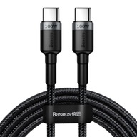 BASEUS SZYBKI KABEL USB-C/USB-C 100W 5A POWER DELIVERY MOCNY PRZEWÓD 2m