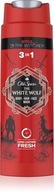 Old Spice White Wolf 3v1 sprchový gél na tvár, telo a vlasy pre mužov 400 ml