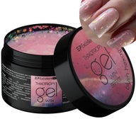 Excellent PRO Effect Budující Gel na nehty s fólií Blush Hexagon 50 g