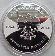 20 zł - PATRIOCI 1944 OBYWATELE 2014