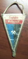 Proporczyk ZAGŁEBIE WAŁBRZYCH erb znak PRL