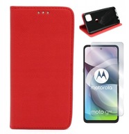 Flipové puzdro GSM Hurt pre motorola moto g 5G XT2113 Smart Magnet červené + Tvrdené sklo Partner Tele pre Motorola Moto G 5G 1 ks