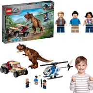 LEGO JURASSIC WORLD PICK UP HELIKOPTER Z DZIAŁKIEM POŚCIG ZA KARNOTAUREM